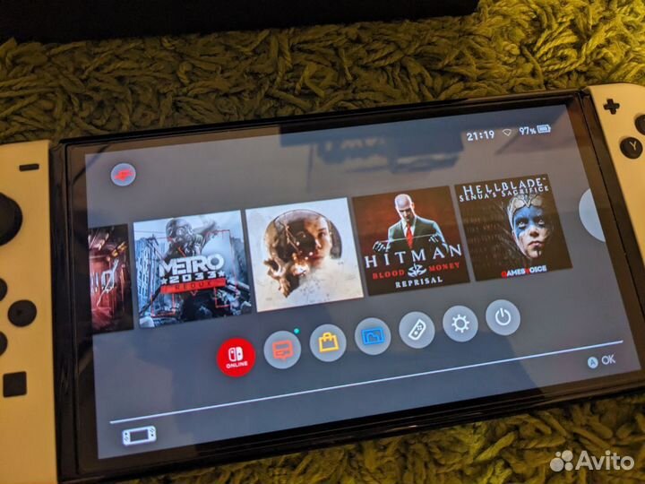 Oled прошитый 1tb nintendo switch полный комплект