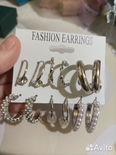 Серьги бижутерия