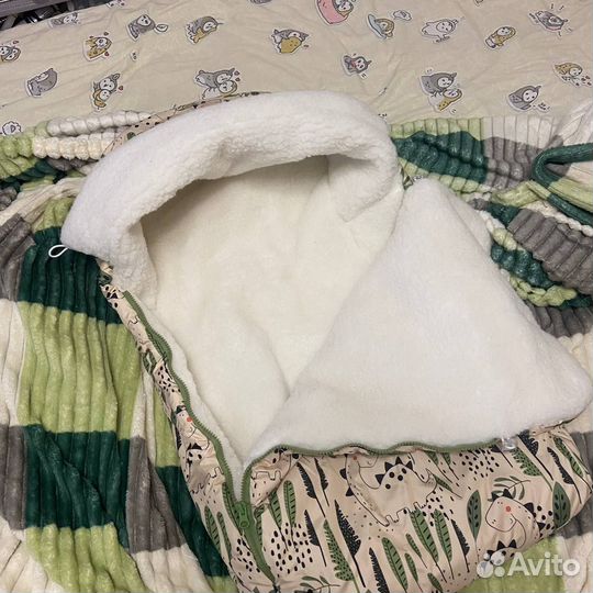 Зимний конверт комплект на выписку