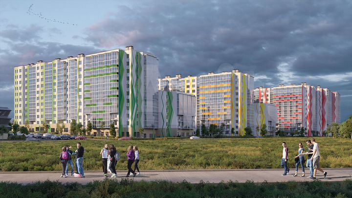1-к. квартира, 34,6 м², 4/12 эт.