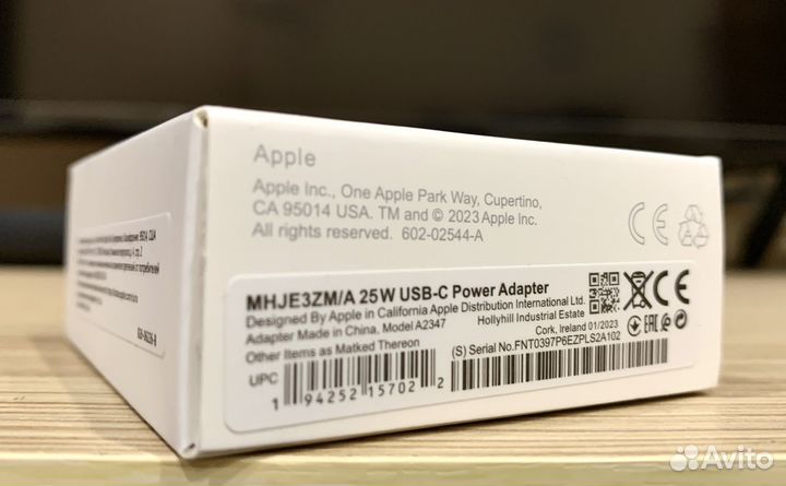 Зарядное устройство для iPhone Tyре-С, 25W