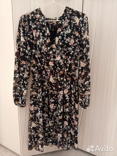 Шифоновое платье 48 размер
