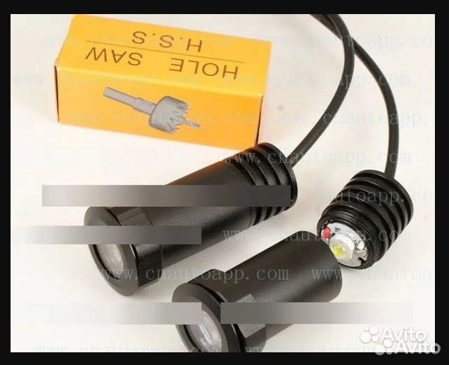 LED подсветка для дверей с логотипом модели авто