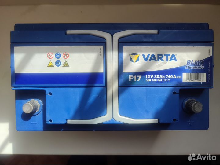 Аккумулятор Varta 80 Ач (Чехия)