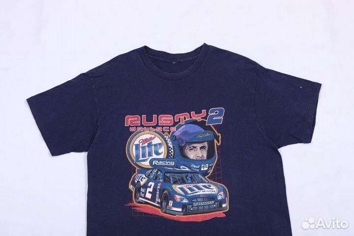 Rusty Wallace (Nascar) 1990s Tee винтаж футболка