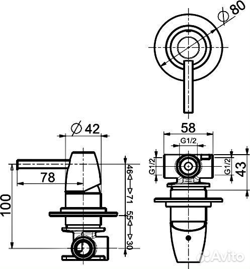 Смеситель Webert Opera moderna OE880101015 С внутренней частью