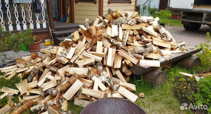 Дрова колотые Береза