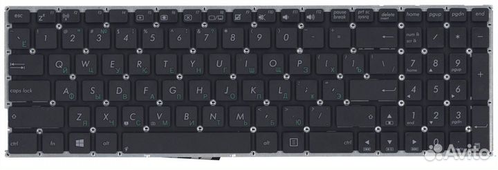 Клавиатура asus X756UV горизонтальный Enter, OEM