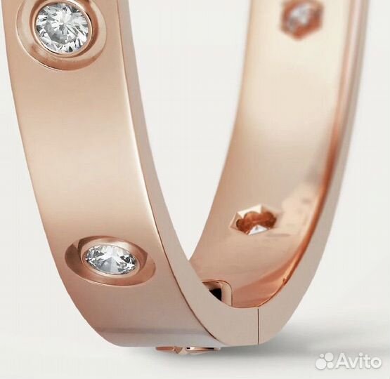 Браслет cartier love оригинал с 10 бриллиантами