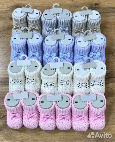 Детские вязаные носочки