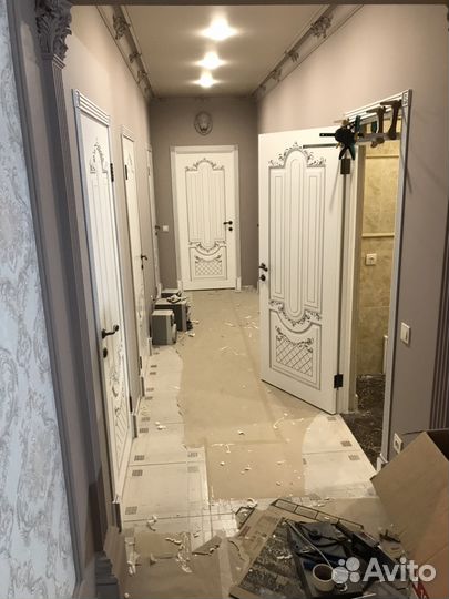 Установка межкомнатных дверей