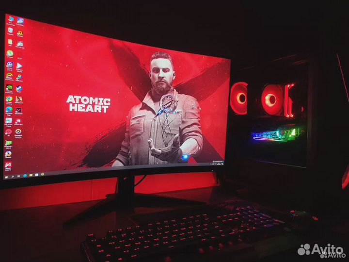 Атомный Игровой Пк Core i3, Rtx 3070 8 озу TradeIn