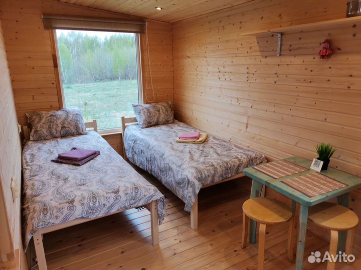 Дачный домик вагончик зимний