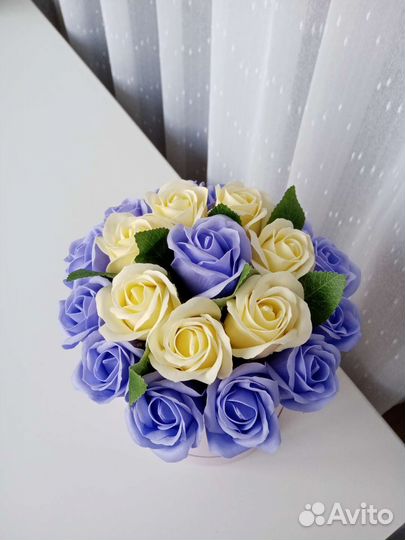 Букет из мыльных роз