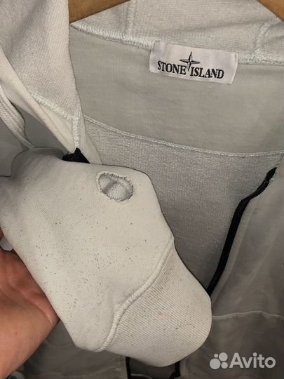 Зип худи stone island xl оригинал едет обратно