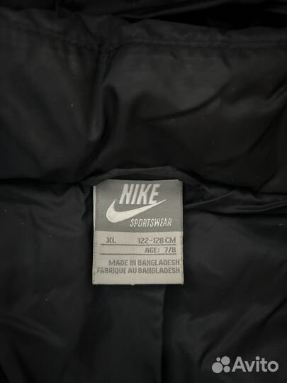 Зимний Пуховик nike оригинал 122-128