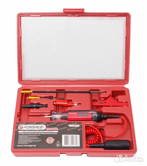 Пробник/вольтметр в комплекте с аксессуарами 6-48V