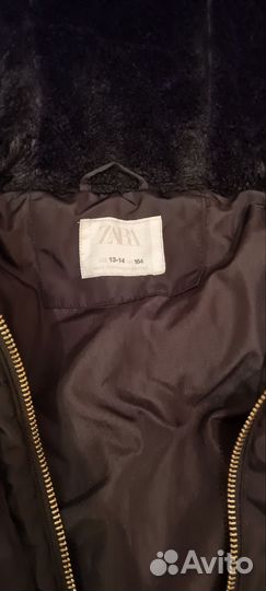 Пальто зимнее для девочки Zara р.164