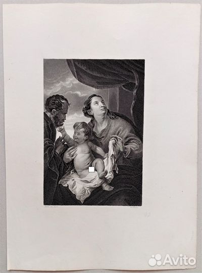 Гравюры 19 век Гольбейн Ван Дейк Живопись Музей