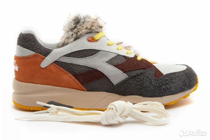 Diadora Heritage Eclipse Lupo, Gray,11.5US