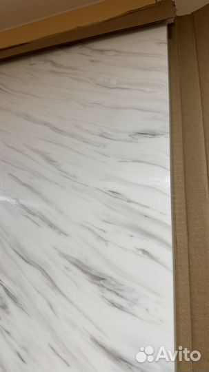 Столешница Неопалитано 240x60см искус камень белый