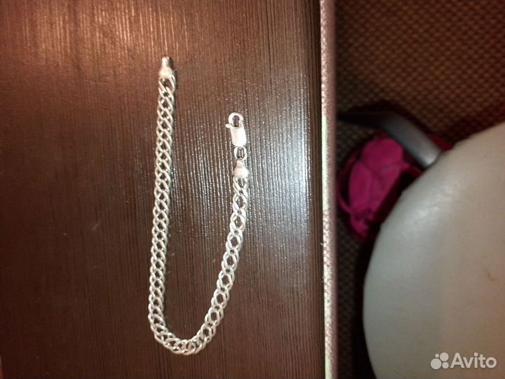 Серебряный браслет мужской 925