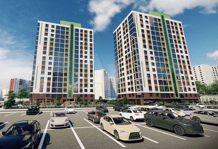 2-к. квартира, 59,5 м², 13/16 эт.