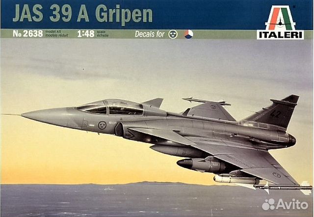1/48 JAS-39A Grippen Italeri 2638 + куча допов