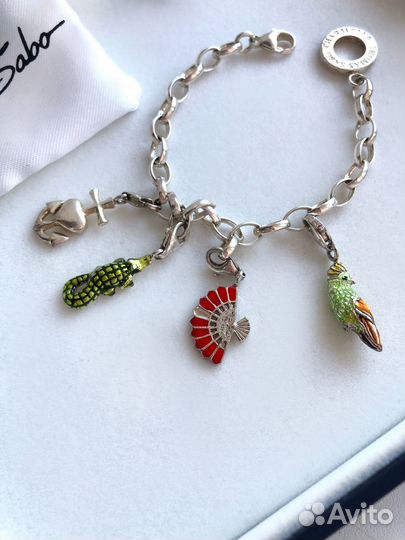 Браслет серебряный Thomas Sabo шармы оригинал