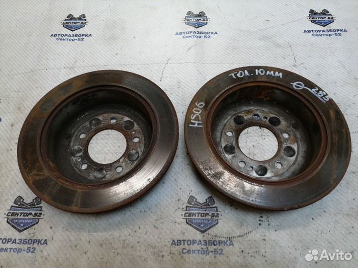 Диск тормозной задний Hyundai Santa Fe 1 SM