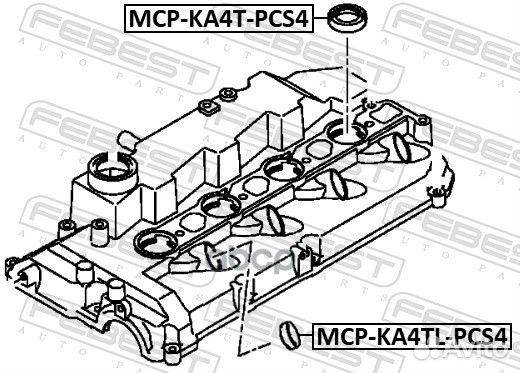 Кольцо уплотнительное к-кт 4шт Mitsubishi L200