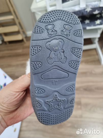 Пинетки для девочки теплые