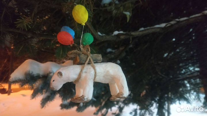 Медведь на шариках. На заказ. Авторская работа