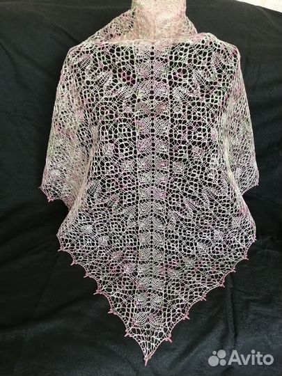 Шаль ажурная