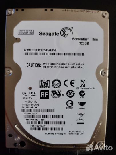 Жесткий диск HDD 2,5 ноутбук. 4шт