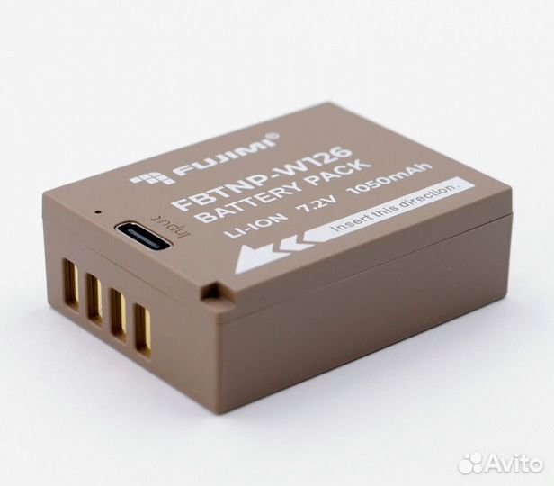 Аккумулятор Fujimi NP-W126 с портом USB Type-C (fbtnp-W126M)