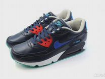 Nike Air Max 90 синие кожаные, размер 40 - 26 см