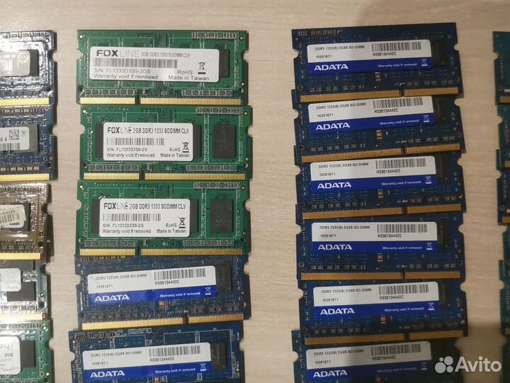 Оперативная память Ddr3 для ноутбука 2gb