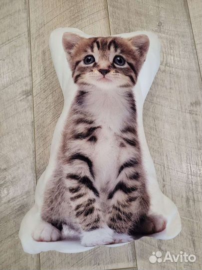 Подушка декоративная + медвежонок