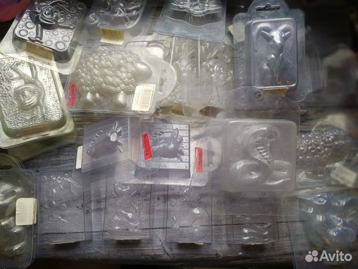 Пластиковые формы для мыла, гипса, свечей