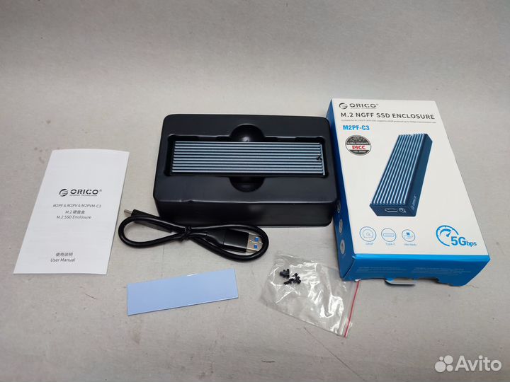 Внешний корпус для SSD M2 Orico M2PF-C3 новый