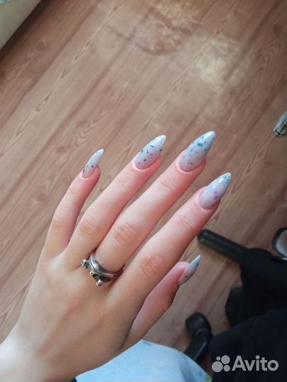 Маникюр наращивание ногтей