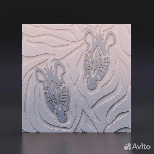 Гипсовая 3D панель 