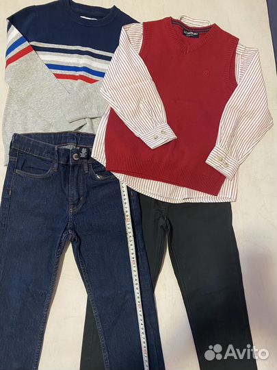 Джинсы и рубашки 6-8лет