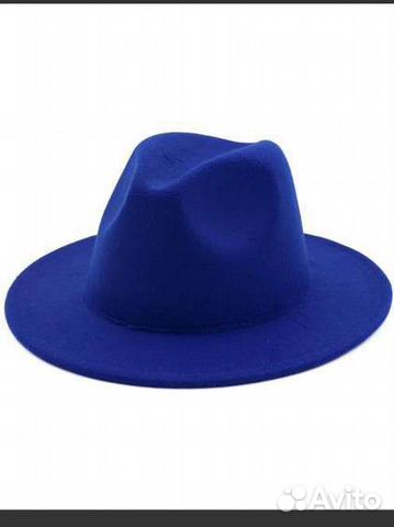 Шляпа синяя