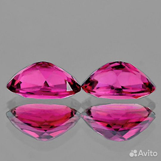 Турмалин натуральный 0,84Ct 6х4мм 1к-кт VVS Овал