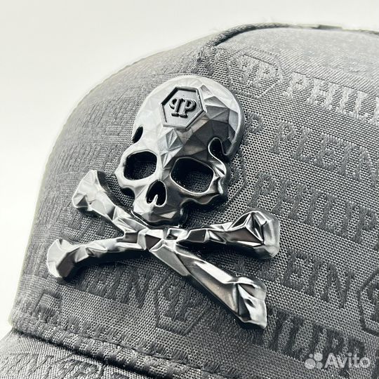 Бейсболка Philipp Plein Череп с сеткой