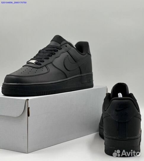 Кроссовки Nike Air Force Low Black (Арт.60987)