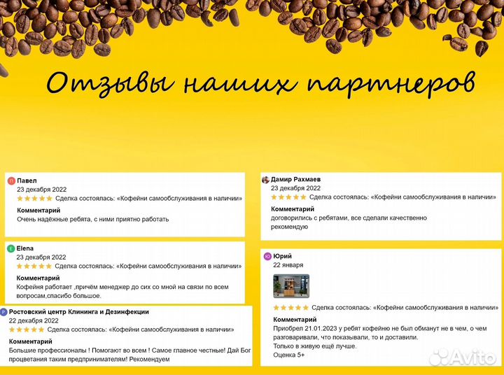 Кофейни самообслуживания под ключ