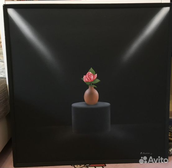 Картина холст натюрморт автор живопись винтаж СССР